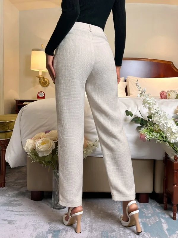 High Waist Slant Pocket Pants - Image 3