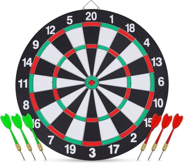 Dartboard With 6 Darts - 40 Cm