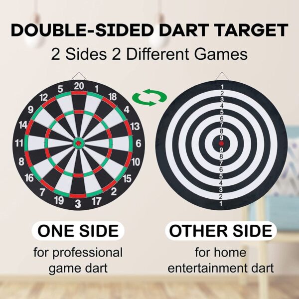 Dartboard With 6 Darts - 40 Cm - Image 3