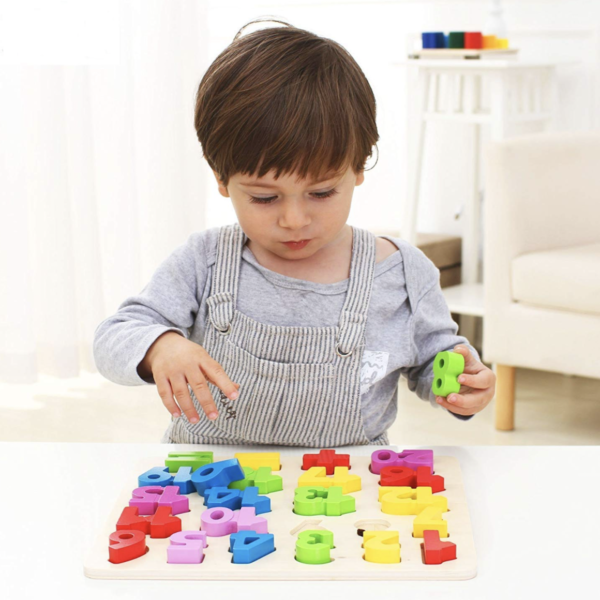 Kids Educational Wooden Numbers and Counting Puzzle - Image 2